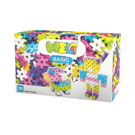 Meli basic roze bouwblokken, 150dlg.