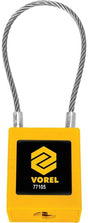 Vorel 77105 serie - nylon gecoate hangslot - stalen kabel - weerbestendig