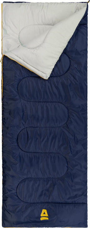 Abbey camp slaapzak ripstop - dekenmodel - blauw - 210x82 cm - koppelbaar