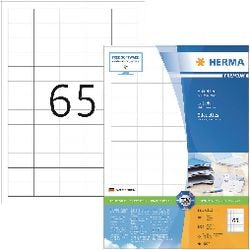 Merkloos sans marque herma etiketten wit 38.1x21.2 premium a4 6500 st.