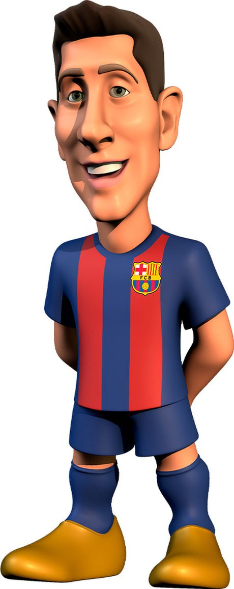 Minix - football stars #116 - fc barcelona - robert lewandowski 009 - figuur 12cm