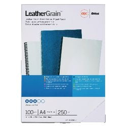 Gbc inbindkaft leathergrain karton zwart