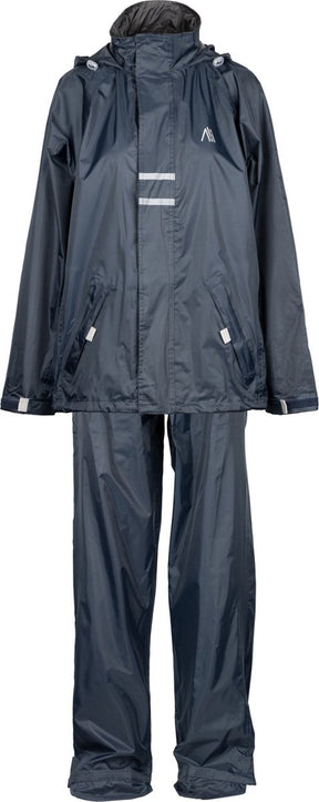 Ralka regenpak waterdicht en ademend - senior - reflectie - marine - s