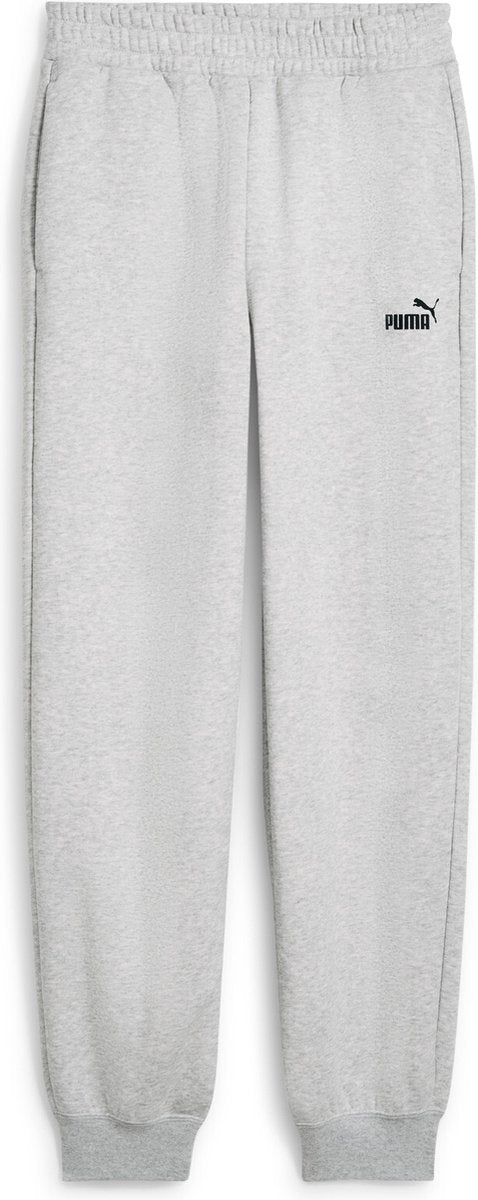 Puma ess small no. 1 logo comfort high-waist sweatpants fl cl dames joggingbroek - light gray heather s