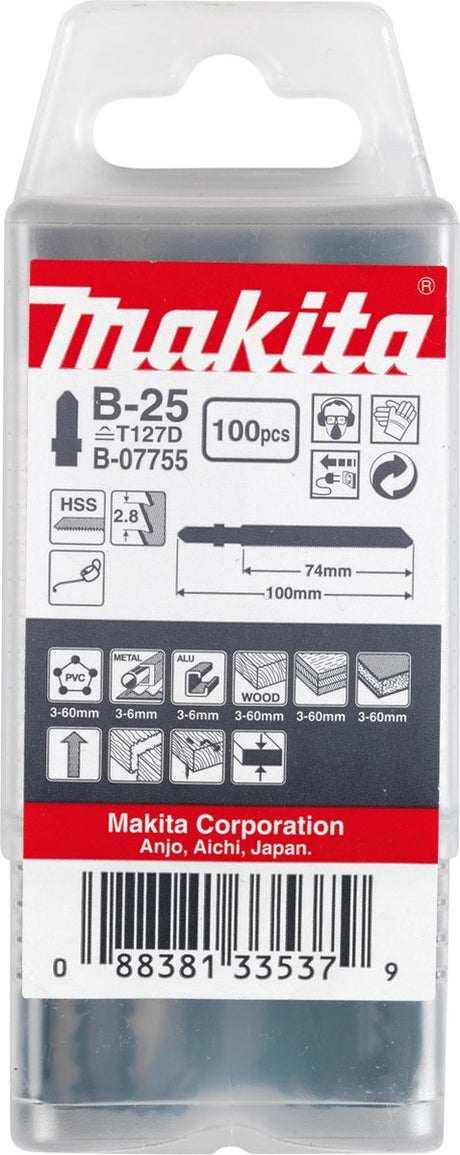 Makita decoupeerzaagblad voor multimateriaal (100 stuks) - t 127 d - b-07755