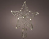 Lumineo piek ster met 12 led lampen werkt op batterij met timer.