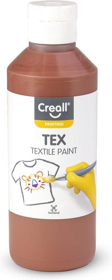 Creall textielverf bruin, 250ml
