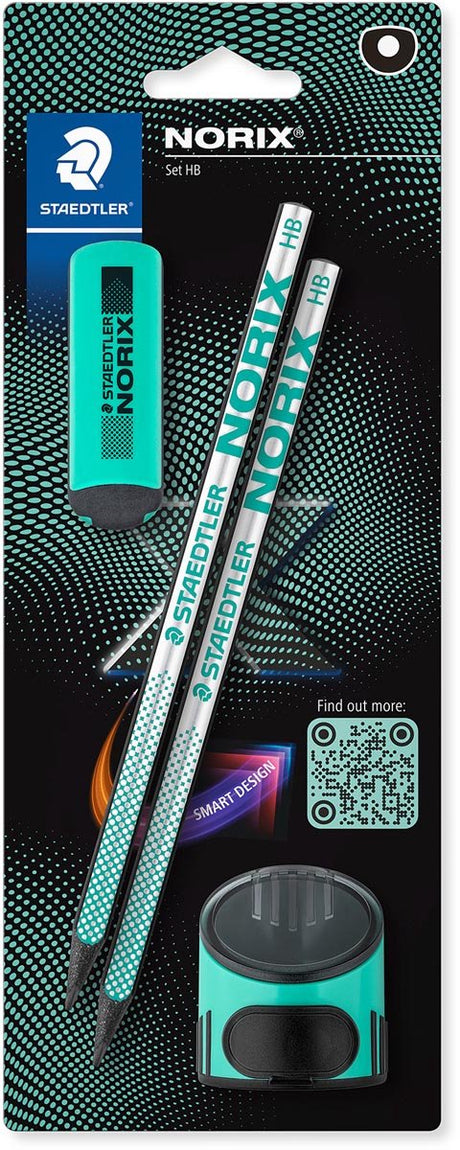Staedtler potlood norix blister 2 st hb zwart groen