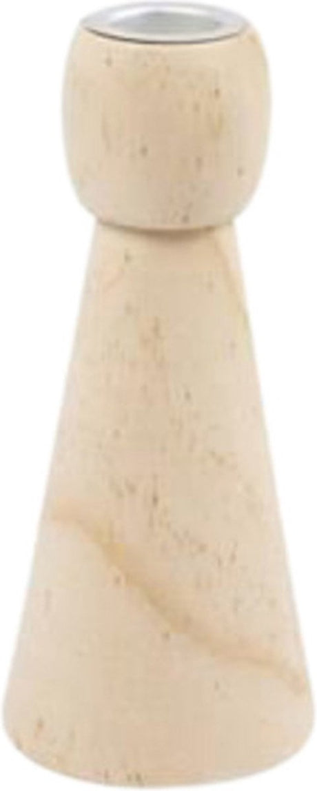 Creativ company houten kandelaar 14,5 cm