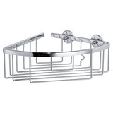 Tesa ® aluxx hoek douche- badmand, hoogglans verchroomd aluminium, zelfklevend