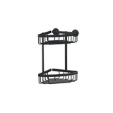 Tesa doucherek aluxx black 2-niveaus matzwart badkamer zelfklevend zonder boren – 163x260x170mm