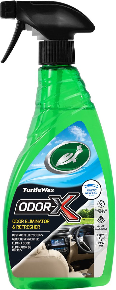Turtle wax power out odour x - verwijdert nare geurtjes - laat geen resten achter - tot 30 dagen fris - aangename new car geur - 500ml