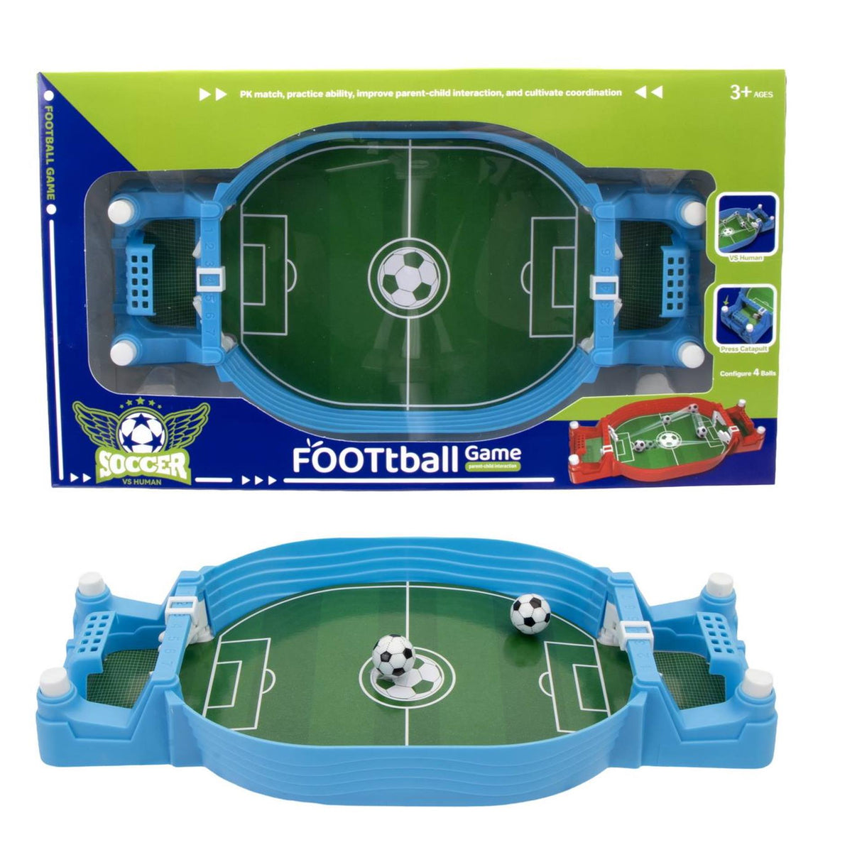 Voetbalspel 25,5cm 2 assorti