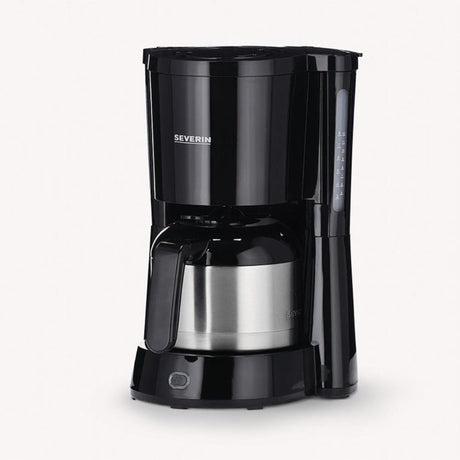 Severin koffiezetapparaat 8-kops met thermoskan 1000w zwart