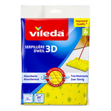 Vileda 1061024 - gele dweil 3d 2pk | 12 stuks