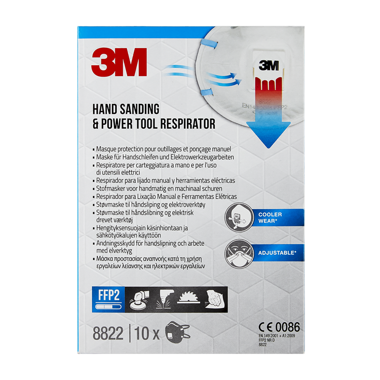 3m 1062065 - fijnstofmasker ffp2 ffp2, met ventiel, 10 pk | 1 stuks