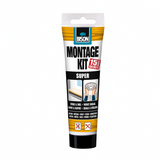 Bison montagekit super tube 200 g, extra sterk, montagelijm, bevestigen, hoge eindsterkte, binnen en buiten, blijvend elastisch, extra sterk, vullend eenvoudig in gebruik