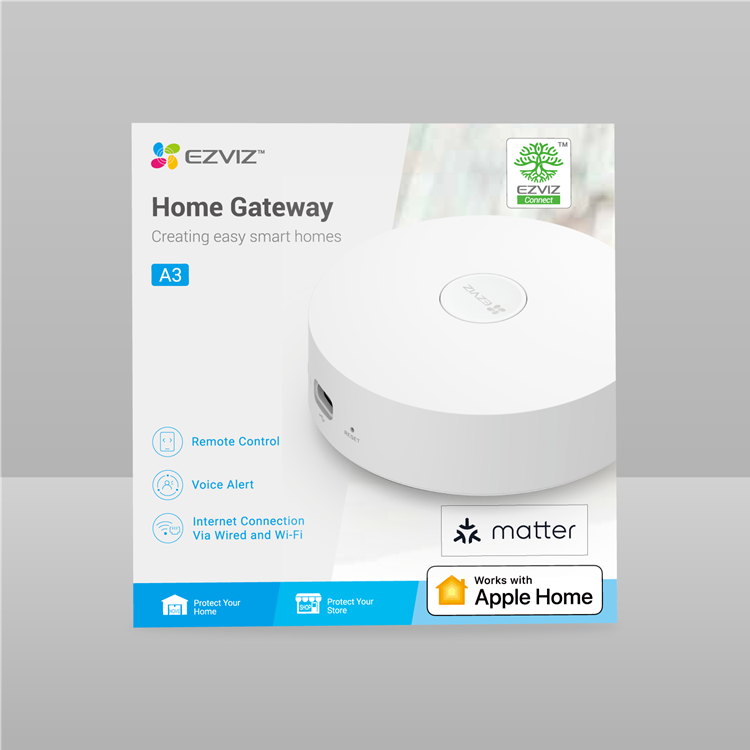 Ezviz a3 home gateway – smart home hub – zigbee 3.0 – wifi 2,4 ghz – tot 64 apparaten