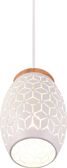 Rl live your light reality bidar - hanglamp - wit mat - excl. 1x e27 28w