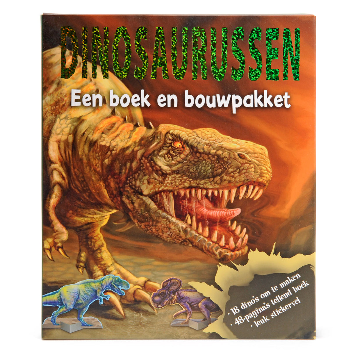 Rebo Publishers Dinosaurs, książka i zestaw