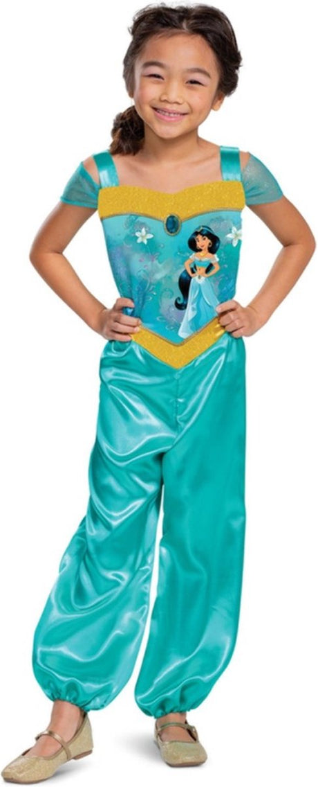 Disguise disney prinses - aladdin, jasmine basic plus , maat xs (3t-4t jaar), meisjes