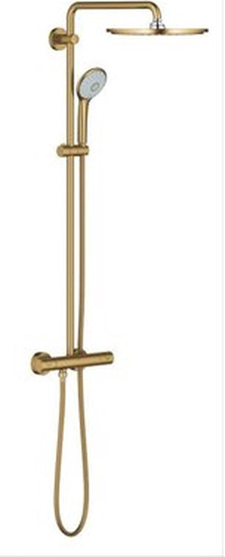 Grohe euphoria xxl 310 regendouche - ø 31 cm - met thermostaatkraan - cool sunrise geborsteld (mat goud) - 26075gn0