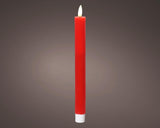 Lumineo dinerkaars led ribbel 24cm rood 2 st.