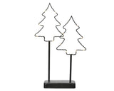 Lumineo kerstbomen led op standaard metaal h35cm
