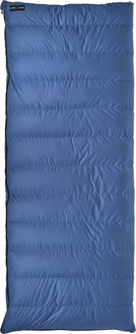 Lowland outdoor donzen slaapzak - companion cc xxl - katoen - 220 x 200 cm - blauw