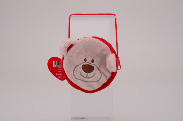 Schattig pluche tasje beer rood