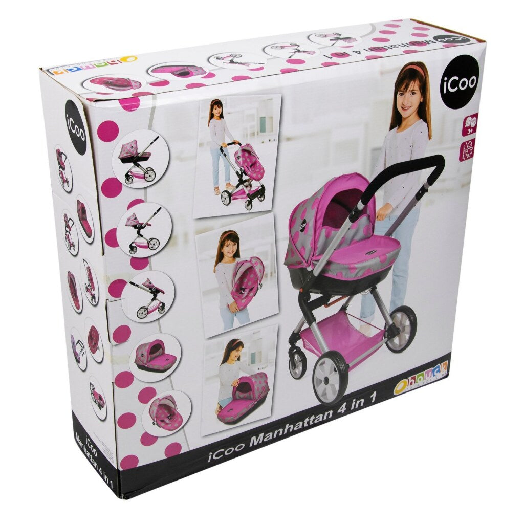 Basic Icoo 4in1 Manhatten doll walking truck Pink Black