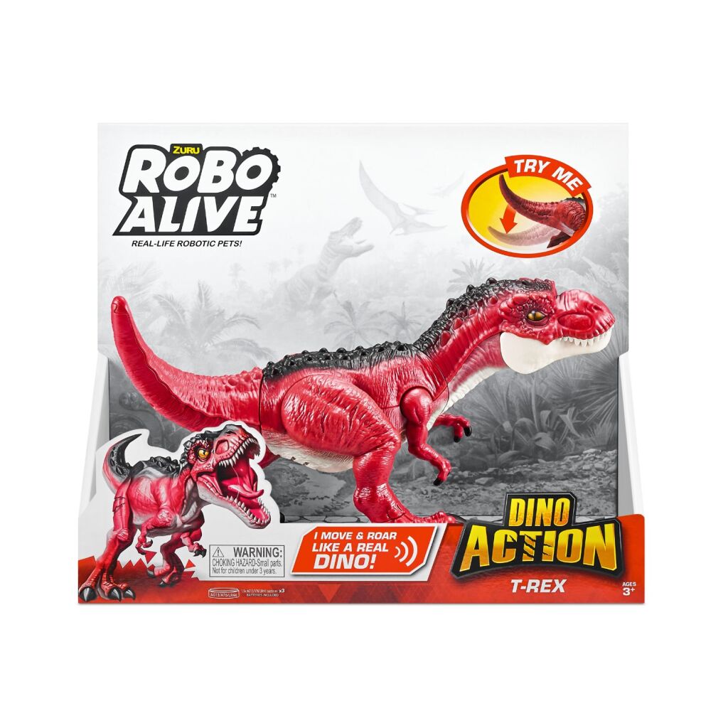 Zuru robo vivant dino action t-rex + son