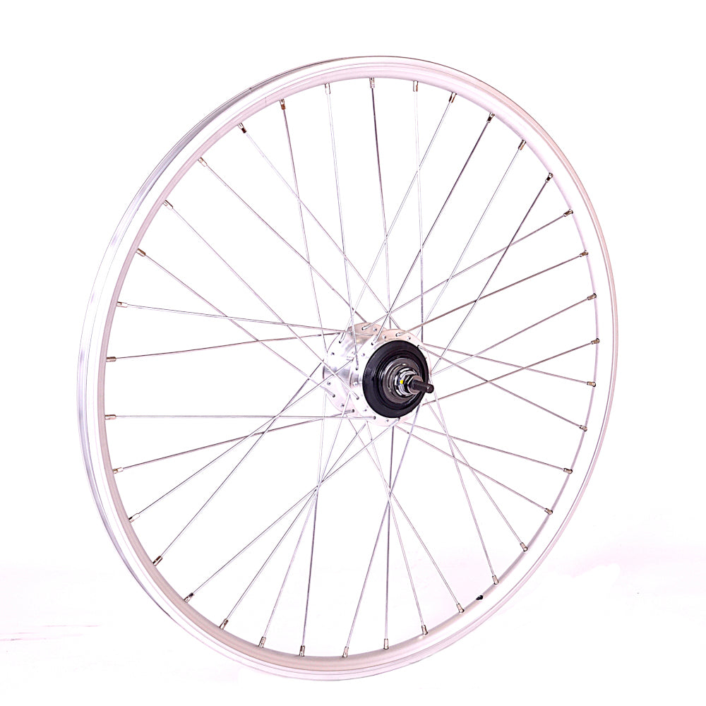 Roue arrière 28 x 1 3 8 Nexus 7 (pour les freins à rouleaux) argent