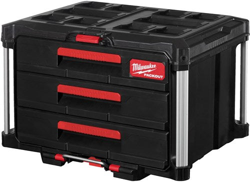 Milwaukee packout™ gereedschapskoffer met drie lades - 4932472130