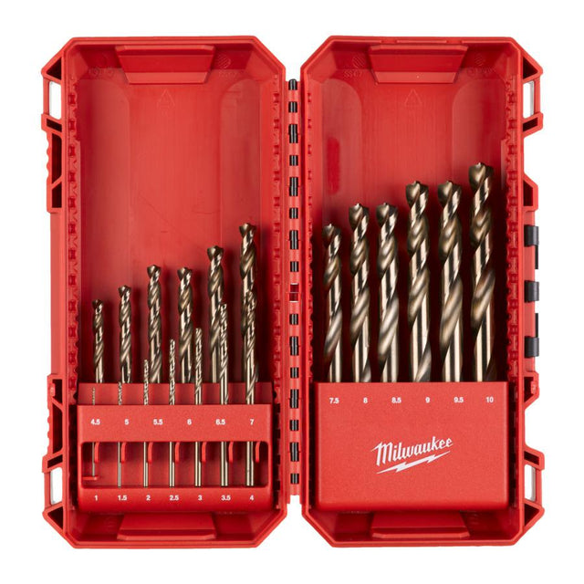 Milwaukee metaalboor hss a kpl 19cz. 1-10mm .