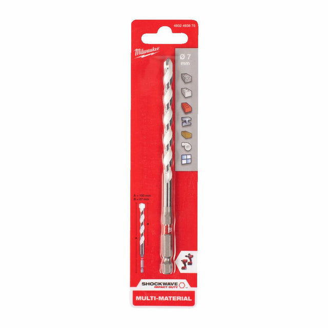 Milwaukee universele boor 7 x150mm