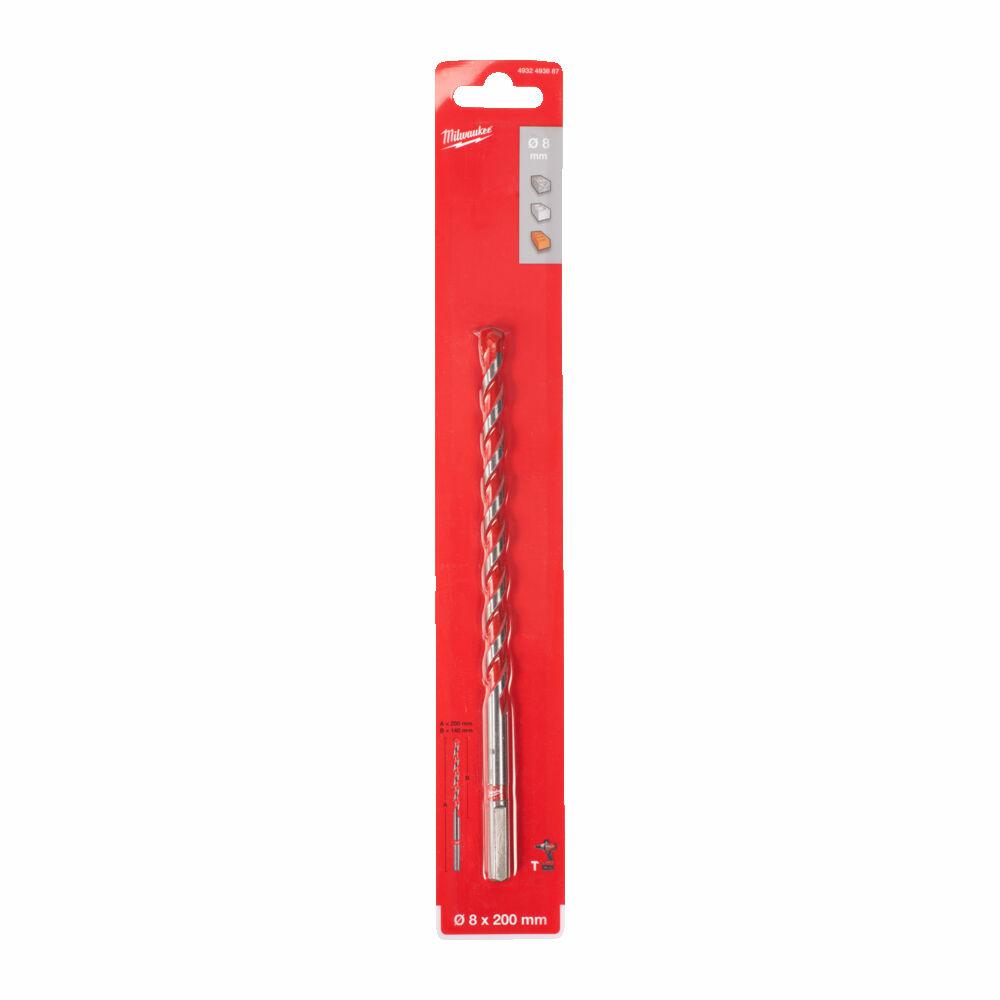 Milwaukee betonboor tct 8 x200mm premie