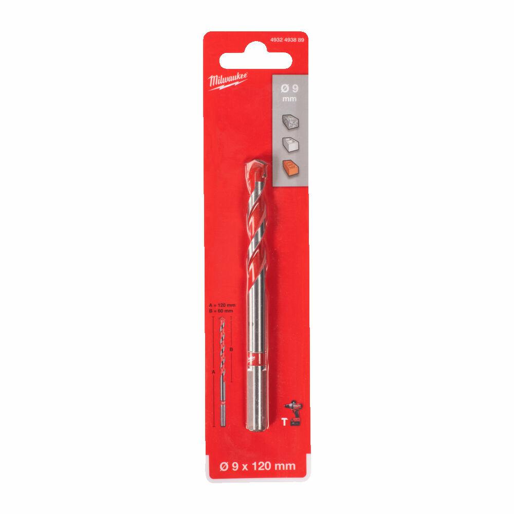 Milwaukee betonboor tct 9 x120mm premie