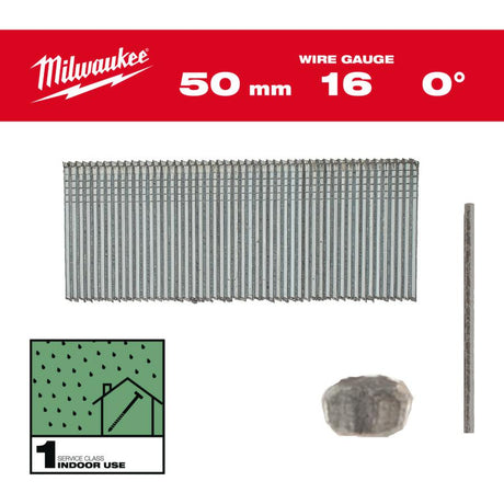 Milwaukee styfts 16g 50mm 0° rd m18 fn16gs 2500szt.