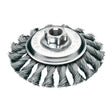 Milwaukee conische draadborstel m14 100x12 gebonden staal 0.5-1szt.