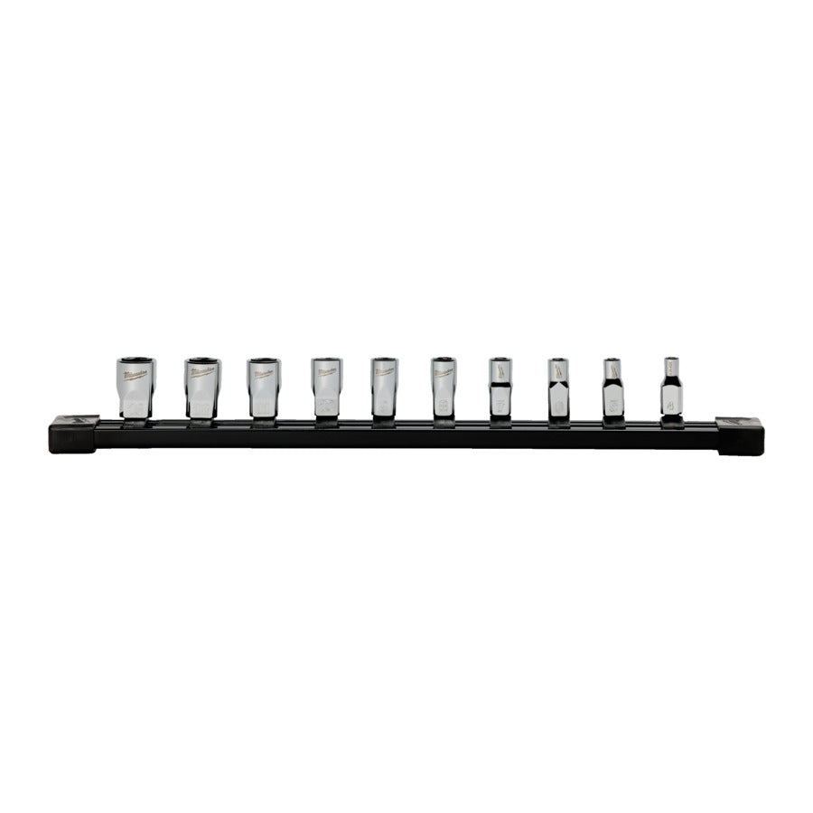 Milwaukee set metrische caps 1 4 10szt. op het spoor