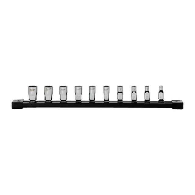 Milwaukee set metrische caps 1 4 10szt. op het spoor