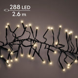 Lumineo cluster kerstverlichting 288led 2,6m softgold indoor + outdoor