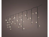 Lumineo icicle led verlichting 5m- 119led warmwit met 8-uurs timer en dimfunctie voor binnen en buiten