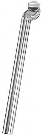 zadelpen vast 27.2 x 350 mm aluminium zilver