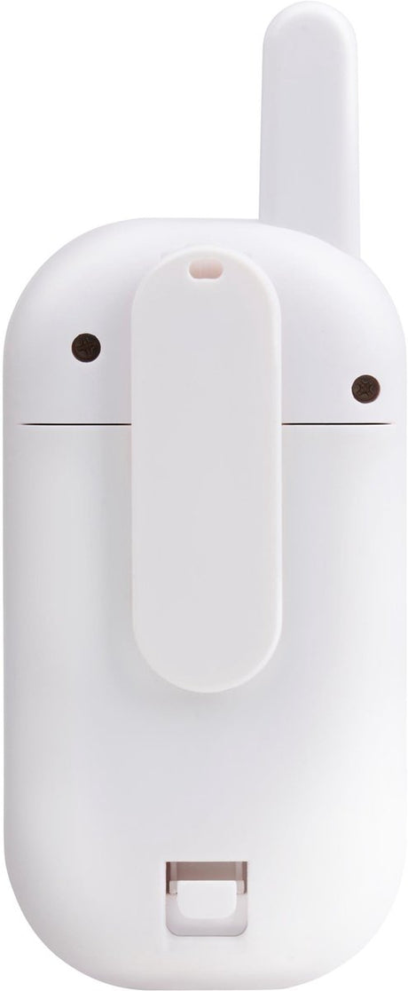 Grundig dect audio babyfoon - baby monitor met 150m bereik - ouder- en babyunit - met led geluidsindicatie en terugspreekfunctie - babykamer accessoires - wit