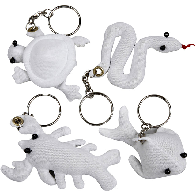 Creativ company figuren van textiel met sleutelhanger