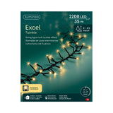 Lumineo kerstverlichting excel twinkel 35 meter 2208 lampen champagne
