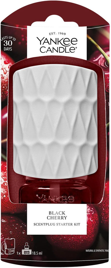 Yankee candle - black cherry - elektrische diffuser starter kit
