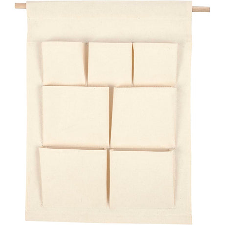 Creativ company https: www.cchobby.nl hangende-organiser-h-46-cm-b-34-cm-licht-naturel-1-stuk
